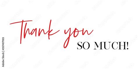 Thank you so much! vector quote Stock Vector | Adobe Stock