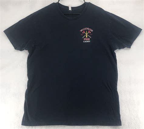 Woodside Fire Department Cadet Blue Short Sleeve T- S… - Gem