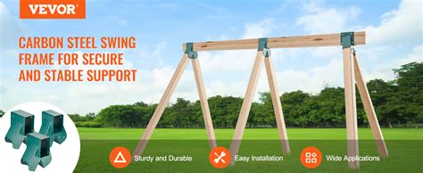 VEVOR A-Frame Middle Swing Set Brackets, Heavy Duty Carbon Steel Swing ...