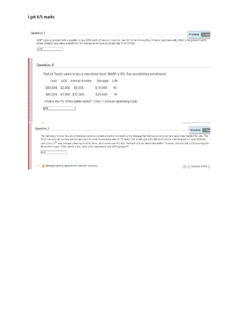 Quiz #5 UOIT Engineering Economics | PDF