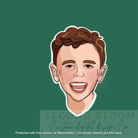 Custom digital cartoon headshot from your photo | Etsy