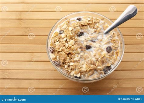 Muesli with milk stock image. Image of diet, dietary - 14233737