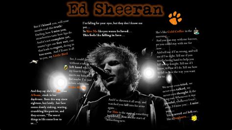 🔥 [50+] Ed Sheeran Lyrics Wallpapers | WallpaperSafari