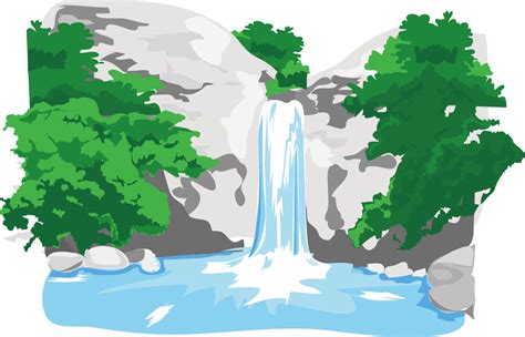 Clipart forest waterfall, Clipart forest waterfall Transparent FREE for download on ...