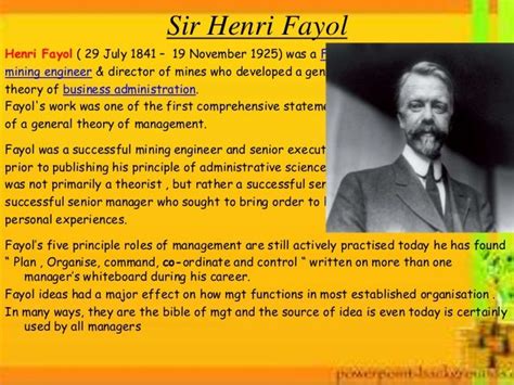 Henri Fayol (French Mining Engineer) ~ Bio Wiki | Photos | Videos