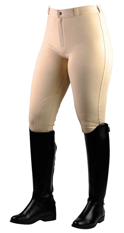 Saxon Warm-Up Ladies Jodhpurs - Beige