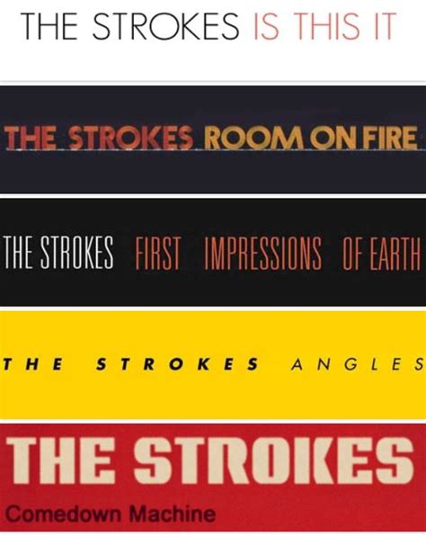 The Strokes' albums | The strokes, Musica, Pósteres vintage