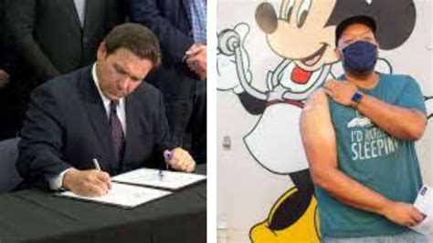 Disney puts the breaks on vaccine mandates after Gov. DeSantis signs ...