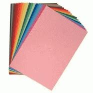 Paquet de 10 feuilles papier dessin couleur format 50x65 cm 160 g - E- FOURNITURES - CONSEIL ...