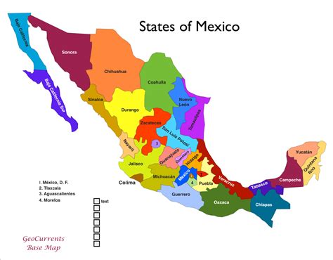 Printable Map Of Mexico