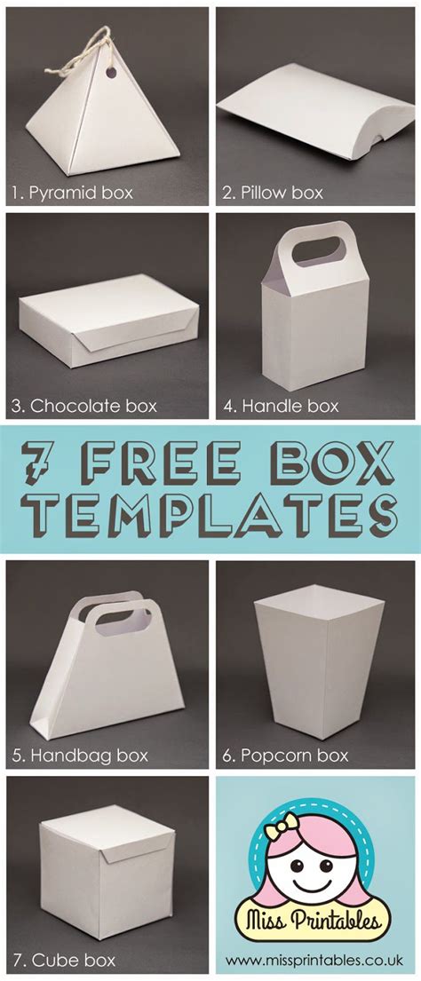 25 Plus Awesome Free Paper Box and Bag Templates — EPC Crafts