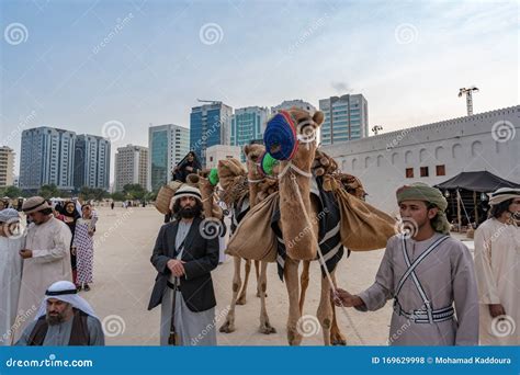 Display of the Arabic Culture - Traditional History Cloth - Middle Eastern Culture - Emirati Men ...