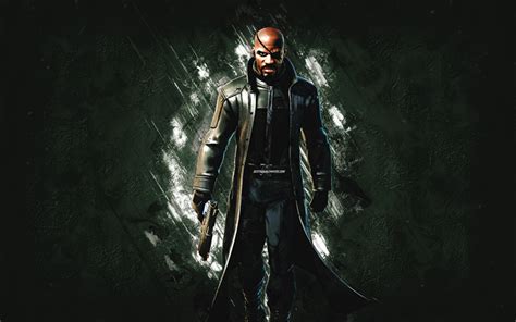 Download wallpapers Fortnite Nick Fury Skin, Fortnite, main characters ...