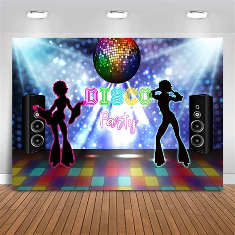 Buy Moca 80s 90s Disco Party Backdrop Dance Party Background 7X5ft ...