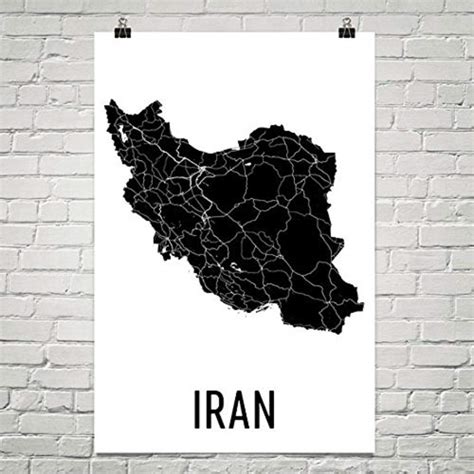 Vintage map of Iran, Iran wall map, Iran wall art, old Iran, Iranian ...