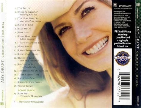 CARATULAS DE CDS - (Mi Colección): Amy Grant - Greatest Hits 1986 - 2004