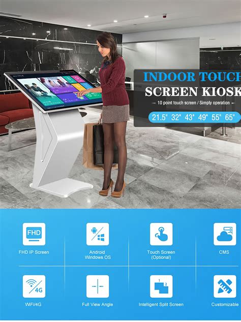 Wifi LCD Touch Screen Terminal Interactive All In One Kiosk
