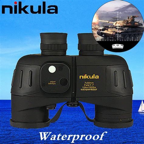 Nikula binocular 7x50 Military Powerful binoculars Rangefinder with ...