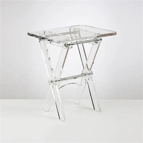 Clear Acrylic Tv Tray Or Folding Coffee Table - Buy Acrylic Folding Table,Folding Tv Trays,Cheap ...