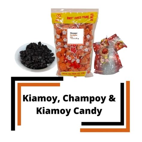 Kiamoy / Kiamoi Kiamoy Candy and Black Champoy Snack Chinese Sour and ...