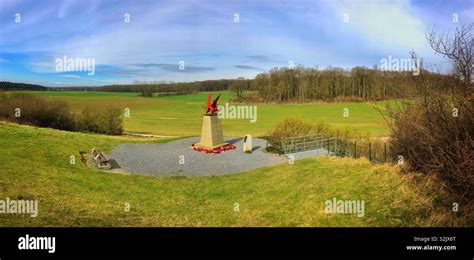 Mametz Wood Memorial to the 38th Welsh Division who successfully cleared the wood but suffered ...