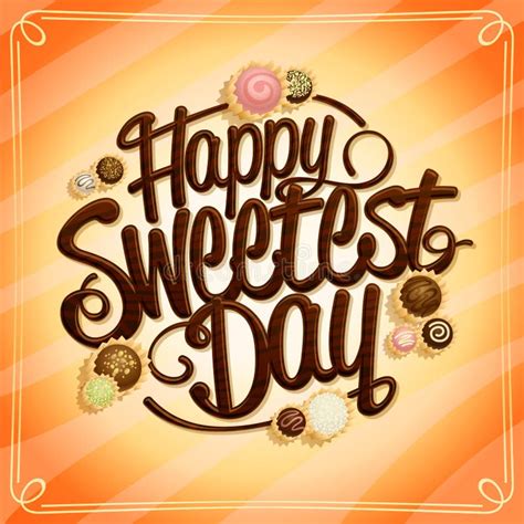 Happy Sweetest Day Card Design Concept Stock Vector - Illustration of festive, banner: 161427994