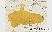 Physical Map of Kwekwe Rural, shaded relief outside