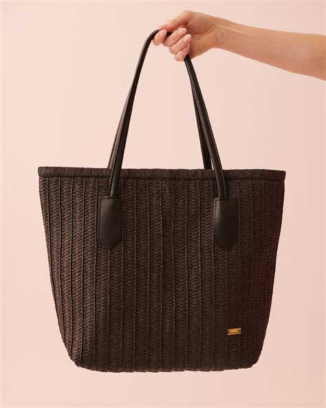 Straw Bag - Black | la Vie en Rose