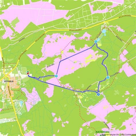 Walking route De Hoge Veluwe National Park - Ede - Hiking route | Route.nl