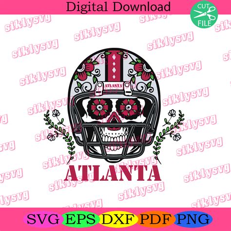 Atlanta Falcons Skull Helmet Svg Sport Svg, Football Svg - SilkySVG