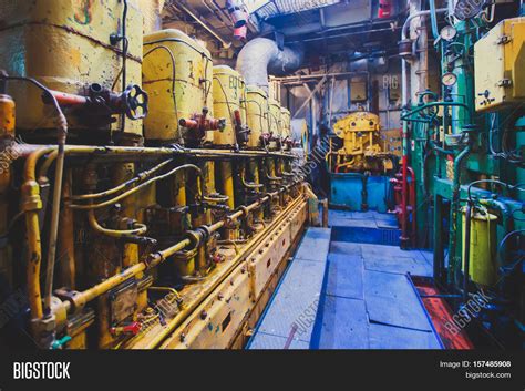 Engine Room On Cargo Image & Photo (Free Trial) | Bigstock