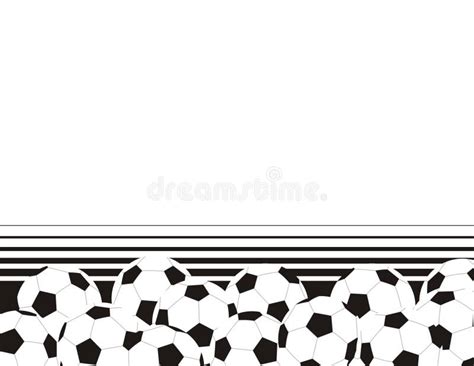 Soccer balls frame stock vector. Illustration of play - 10092864