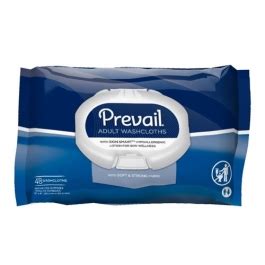 Prevail Washcloth Wipes- 48ct