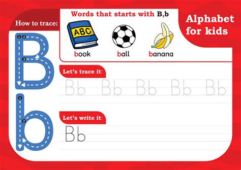 worksheet Letter B, Alphabet tracing practice Letter B. Letter B ...
