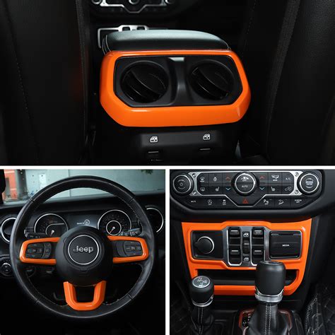 Interior Decoration Cover Trim Accessories kit For Jeep Wrangler JL ...