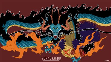 Kaido Dragon form One piece by R4ft3l on DeviantArt