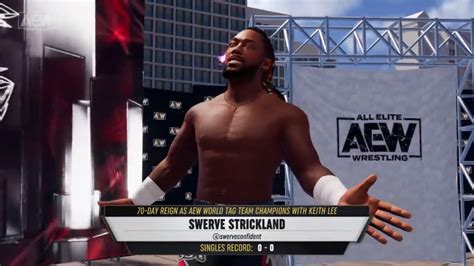 Swerve Strickland Announced As DLC For AEW Fight Forever, Coming 2/14