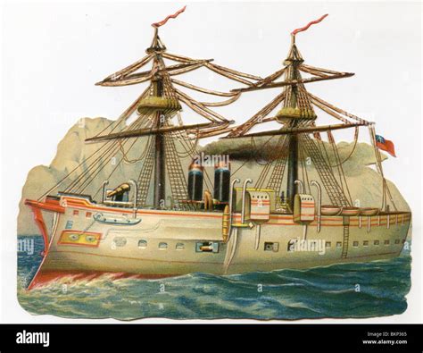 1800s battleship hi-res stock photography and images - Alamy