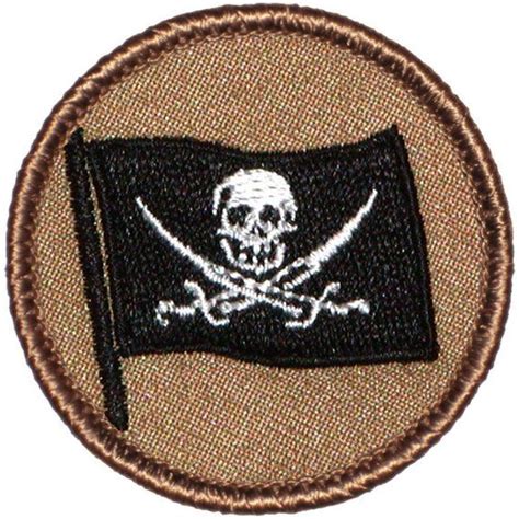 Calico Jack Flag Patch 2 Inch Diameter Embroidered Patch - Etsy ...