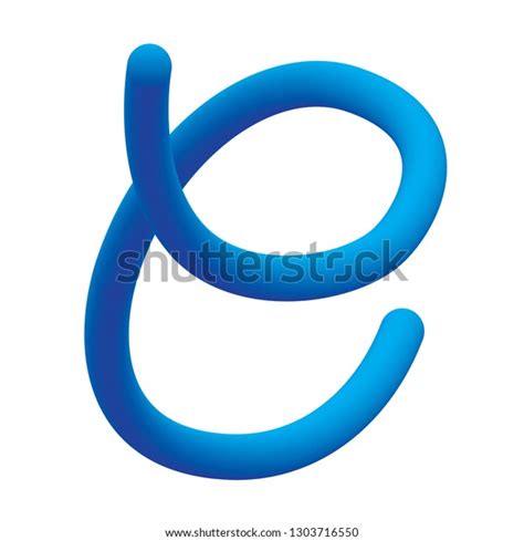 Capital Letter C Cursive Font Tube Stock Vector (Royalty Free) 1303716550