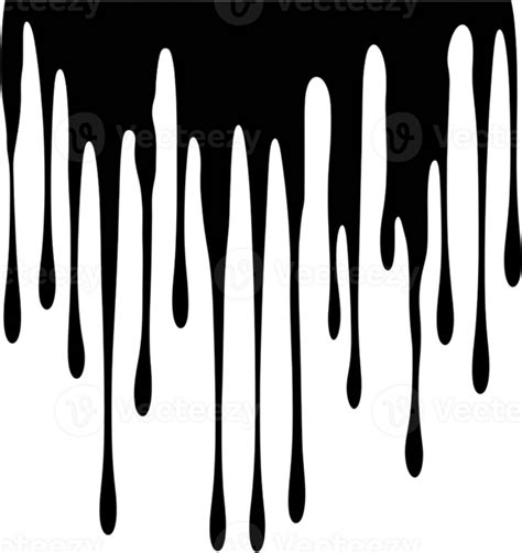 AI generated A blood trail horizontal line, a dense dripping black liquid slowly going down ...