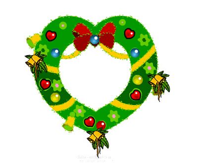 Christmas Clipart - heart-shaped-christmas-wreath-animated-gif-20 ...