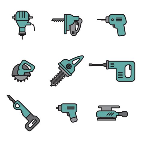 Set Of Construction Tools 173358 Vector Art at Vecteezy