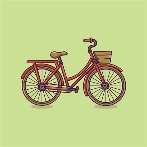 bycicle cartoon illustration vintage bikes vector 6153380 Vector Art at ...