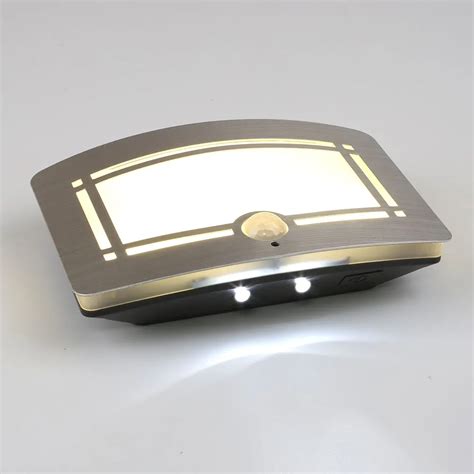 Body Motion Sensor Activated Battery Operated LED Wall Lamp Night Light Outdoor-in LED Night ...