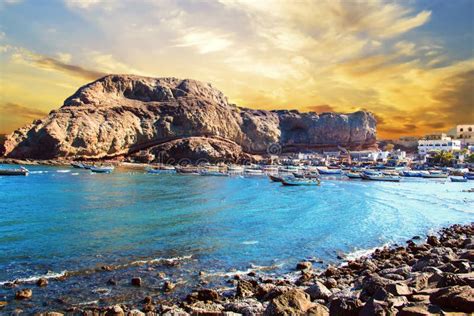 Nice View of the Gulf of Aden in Yemen Stock Image - Image of scar ...