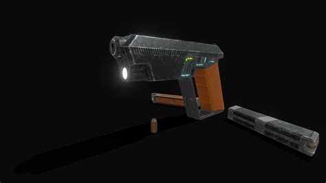 Pistol - Taser. - Download Free 3D model by Nik Vega (@nik_vega) [3c0f767] - Sketchfab