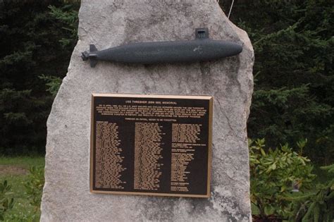 Kittery Maine USS Thresher (SSN 593) Memorial Historical Marker