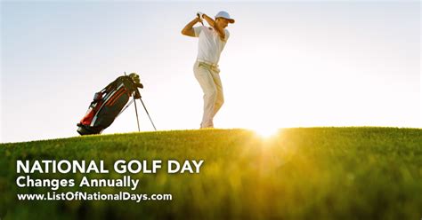 National Golf Day | Golf day, National days, National