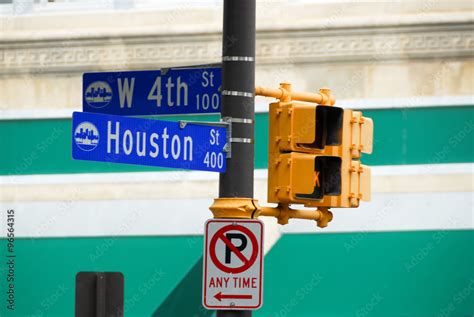 Houston Street Sign - Dallas/Fort Worth Stock Photo | Adobe Stock